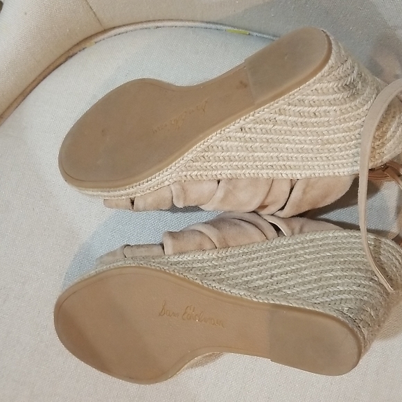 Sam Edelmam suede wedge sz 7 - Picture 3 of 5
